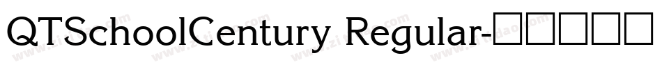 QTSchoolCentury Regular字体转换